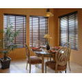 25mm/35mm/50mm Basswood venetian blinds,cord control,metal headrail,manul system